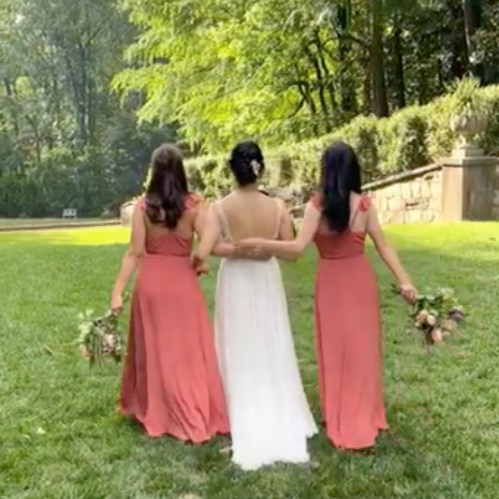 XS Lulu's Here's To Us Rose High-Low Wrap Dress